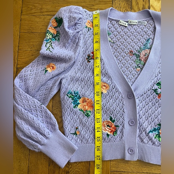 alice + olivia
Morita Floral Puff Sleeve Cardigan - Picture 14 of 16